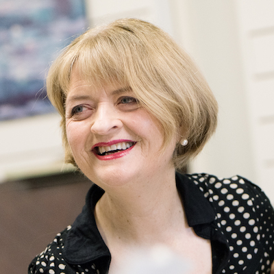 Gillian Ansell smiling