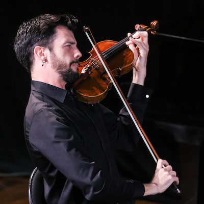 Harry Bennetts, violin playing Bartok