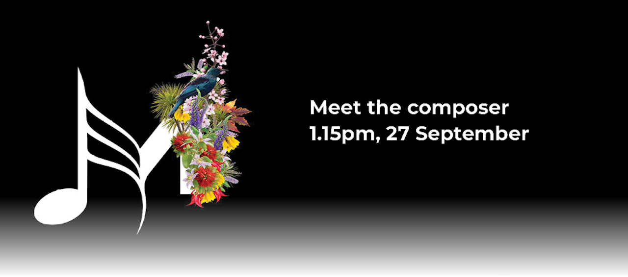 Meet the composer banner 27 September 1.15pm