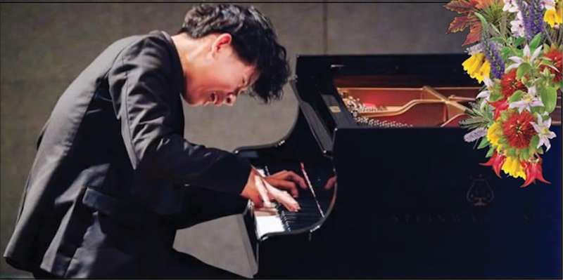 Shan Liu in full flight at the piano